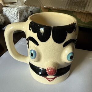 Pfaltzgraff Cream and Black Face Mug